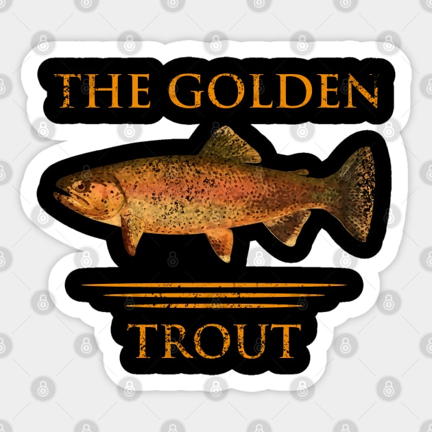 The Golden Trout Sticker by GraphGeek